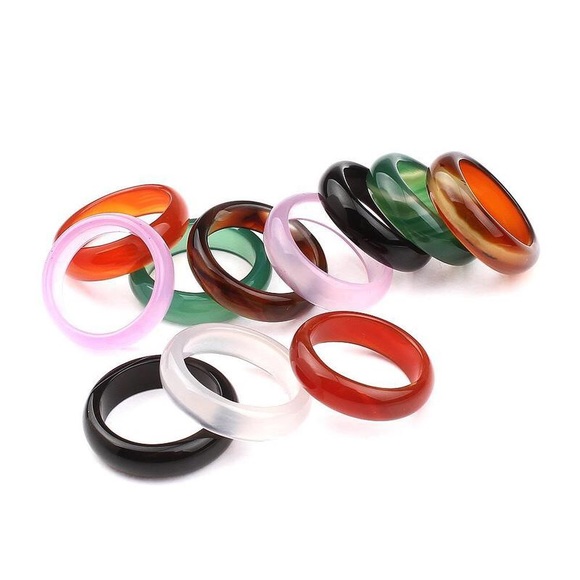 Natural Stone Rings (multiple colors) - Picture 7 of 7